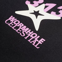 Wormhole Light it up Double Layer Longsleeve Tee Black/Stripes