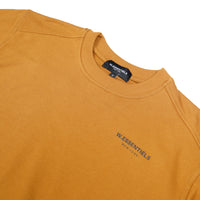 W.Essentiels Sweater Pouile Chest Logo Crewneck Yellow Currywurst