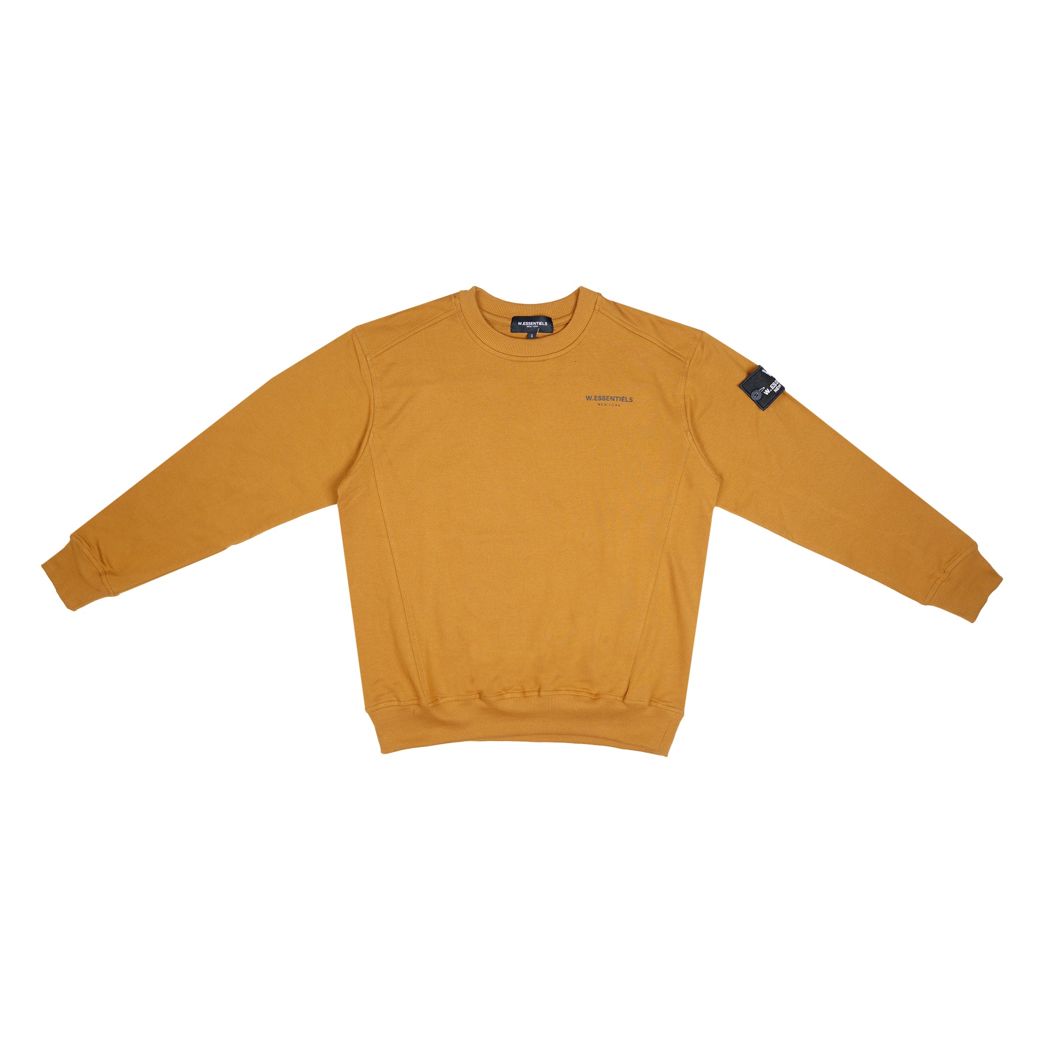 W.Essentiels Sweater Pouile Chest Logo Crewneck Yellow Currywurst