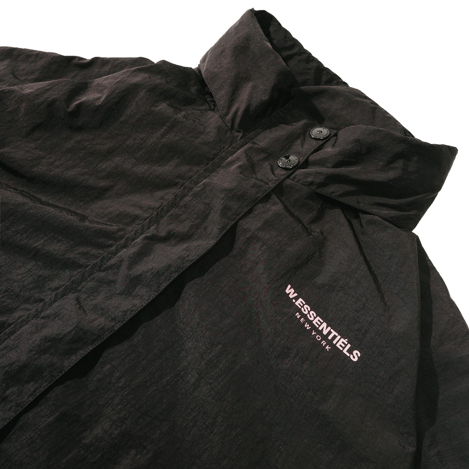 W.Essentiels X HasyaKyla Sables Stadium Warm-up Jacket Noir Black