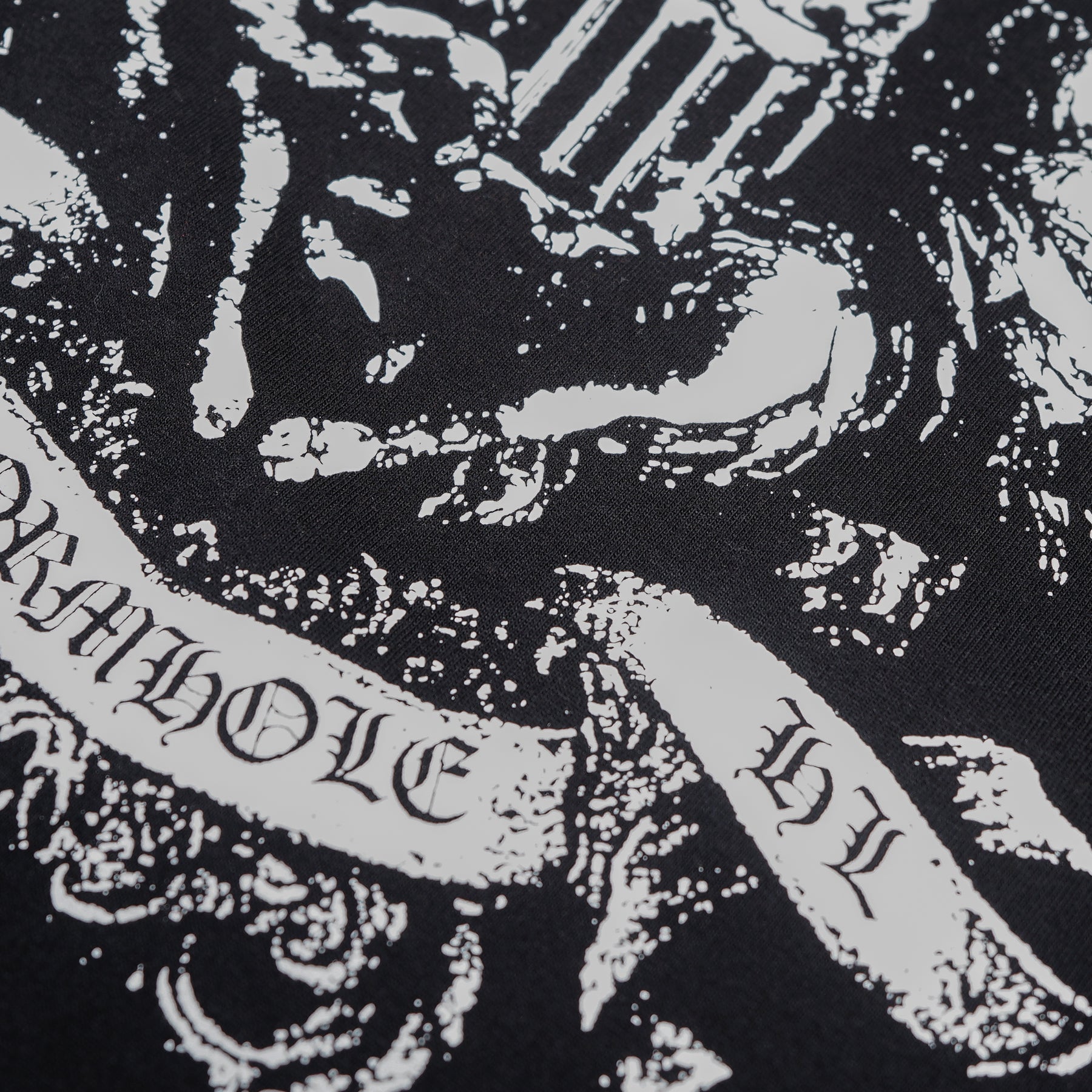 Wormhole City of Invasion Oversize Boxy Tee with Red Stitch