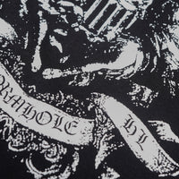 Wormhole City of Invasion Oversize Boxy Tee with Red Stitch