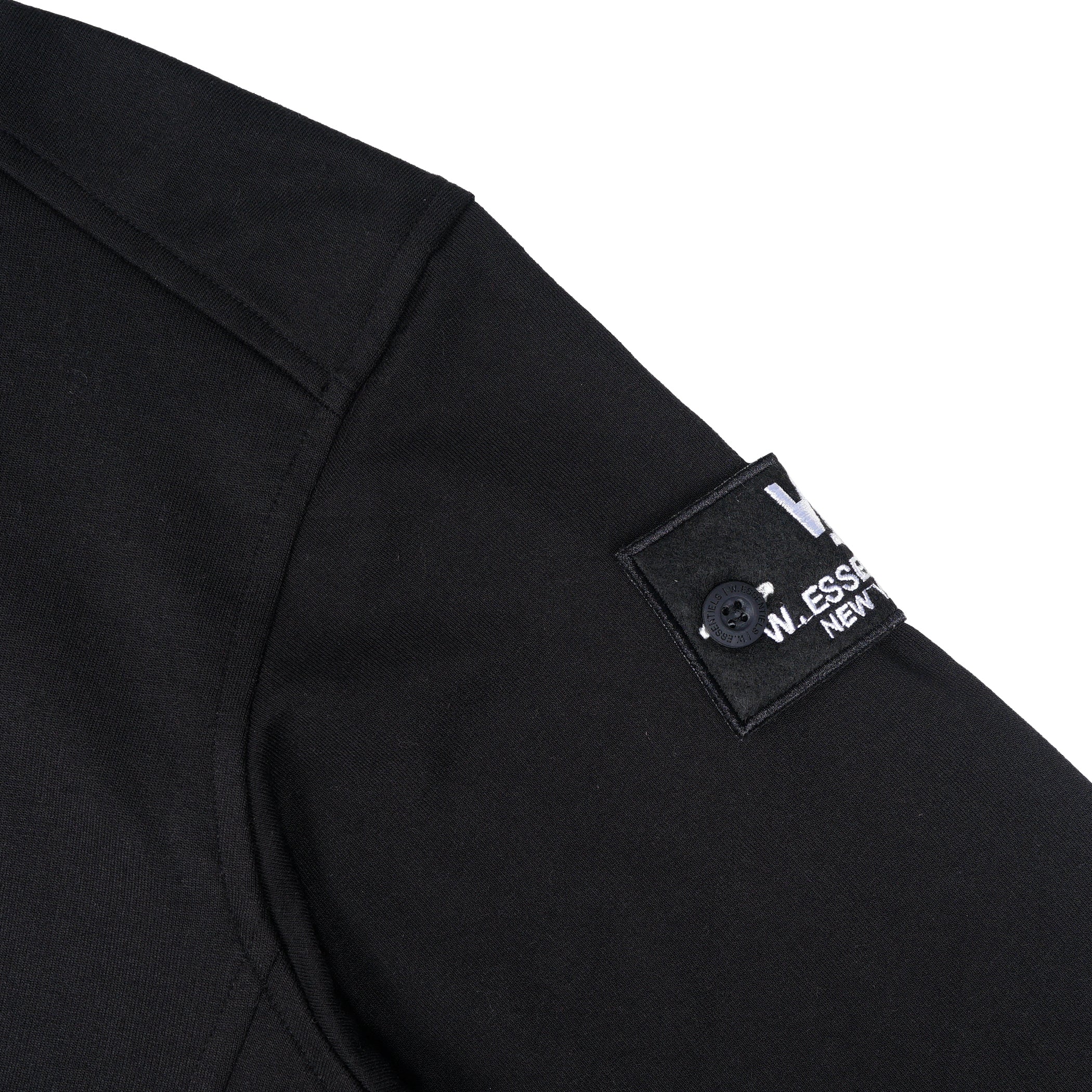 W.Essentiels Sweater Pouile Chest Logo Crewneck Noir Black