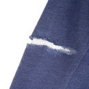 Two Times Too Oversized Waffle Lined Washed Hoodie Washed Blue