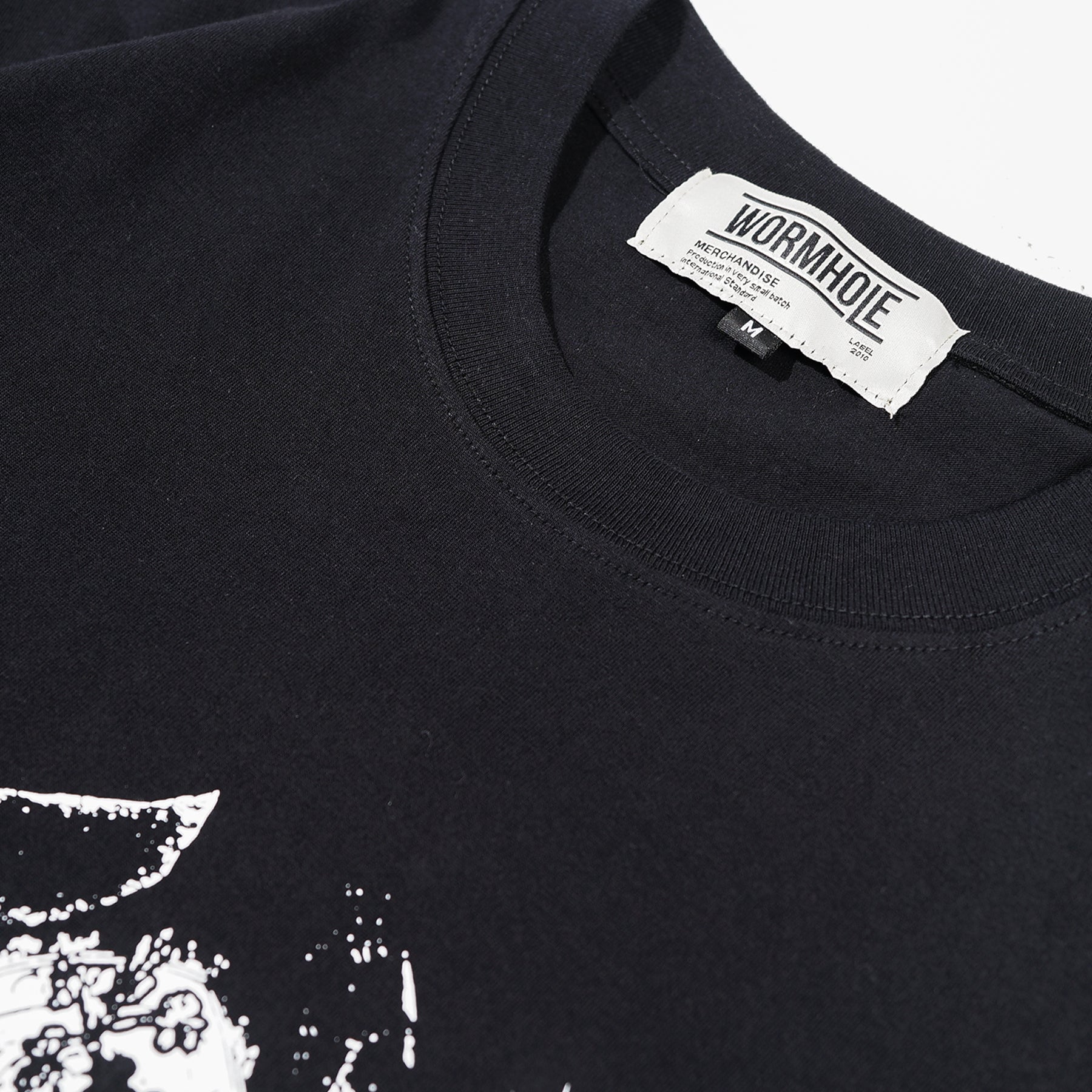 Wormhole City of Invasion Oversize Boxy Tee with Red Stitch