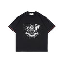 Wormhole City of Invasion Oversize Boxy Tee with Red Stitch