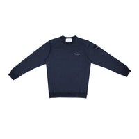 W.Essentiels Sweater Pouile Chest Logo Crewneck Navy