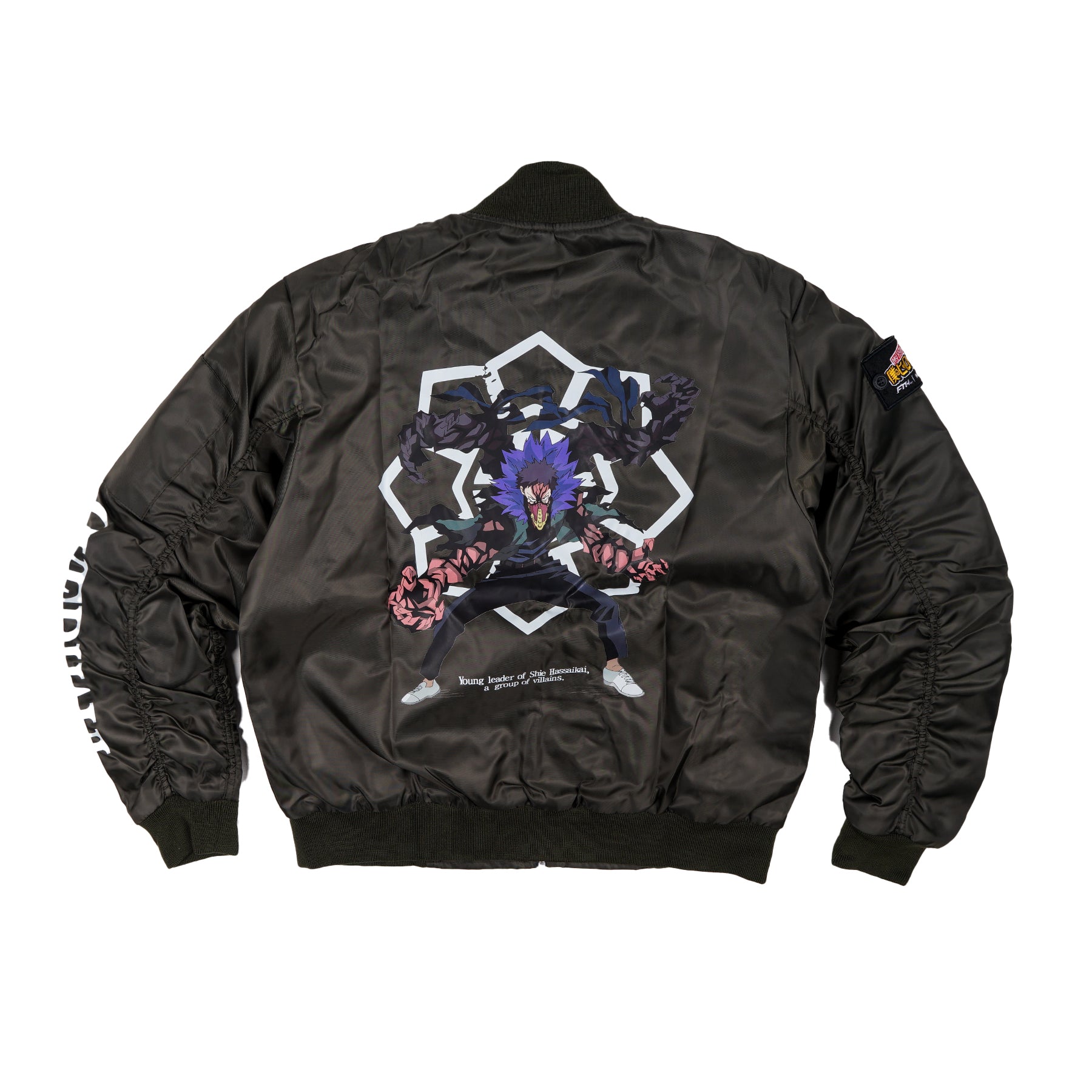W.Essentiels X FTH X My Hero Academia Drop 02 Overhaul Bomber Jacket Military Green