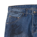 Two Times Too Bleak Denim Distressed Washed Blue