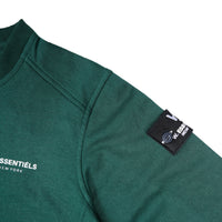 W.Essentiels Sweater Pouile Chest Logo Crewneck forest Green