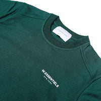 W.Essentiels Sweater Pouile Chest Logo Crewneck forest Green