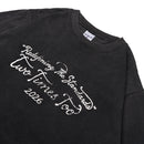 Two Times Too Cursive Tee Longsleeve Washed Black