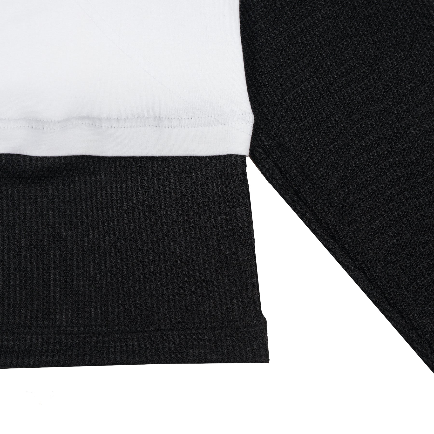 Two Times Too Double Layered Waffle Men White/Black