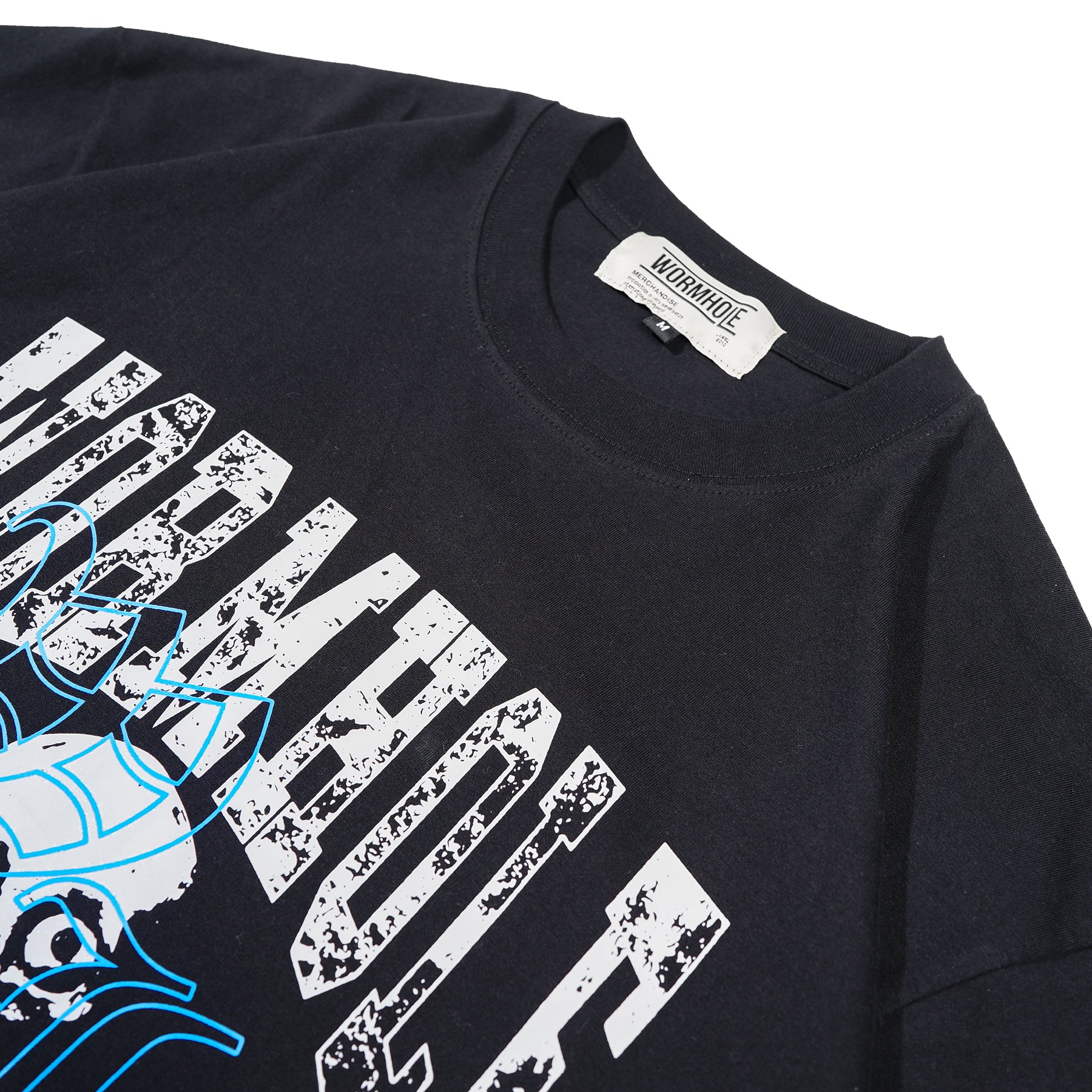 Wormhole Boneyard Squad Boxy Tee Black