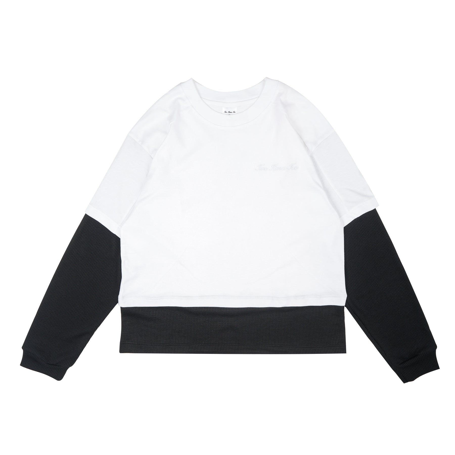 Two Times Too Double Layered Waffle Men White/Black