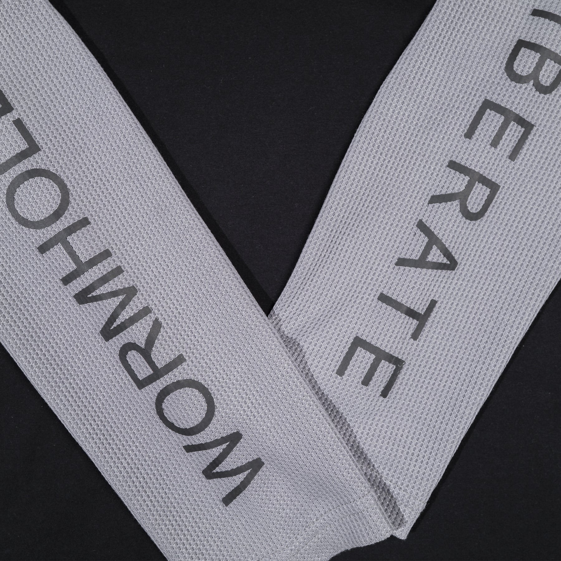 Wormhole Esqueleto Double Layer Long slevee Tee Black/Waffle Grey