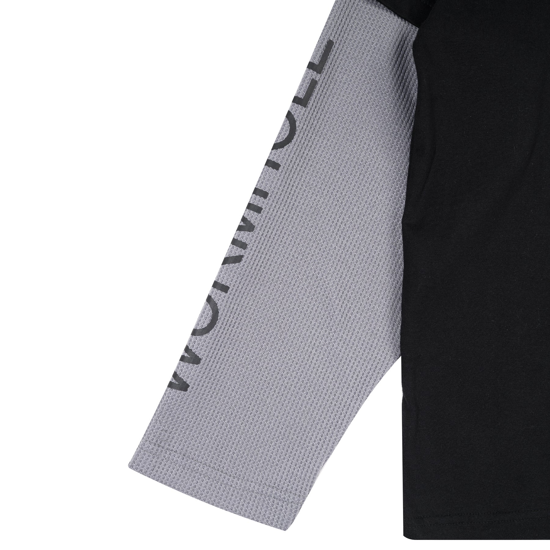 Wormhole Esqueleto Double Layer Long slevee Tee Black/Waffle Grey