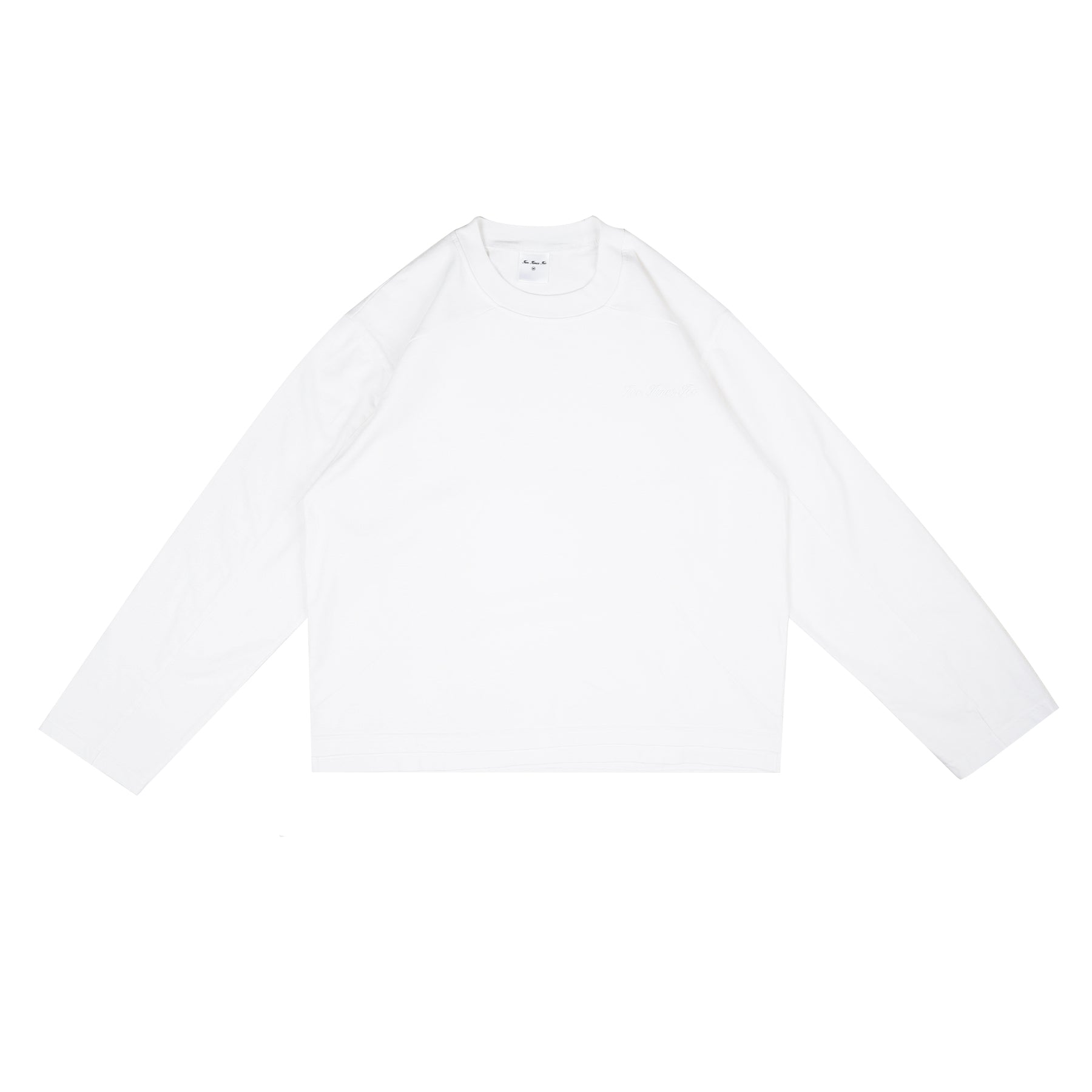 Two Times Too Box Daily Tee Longsleeve Heavy White
