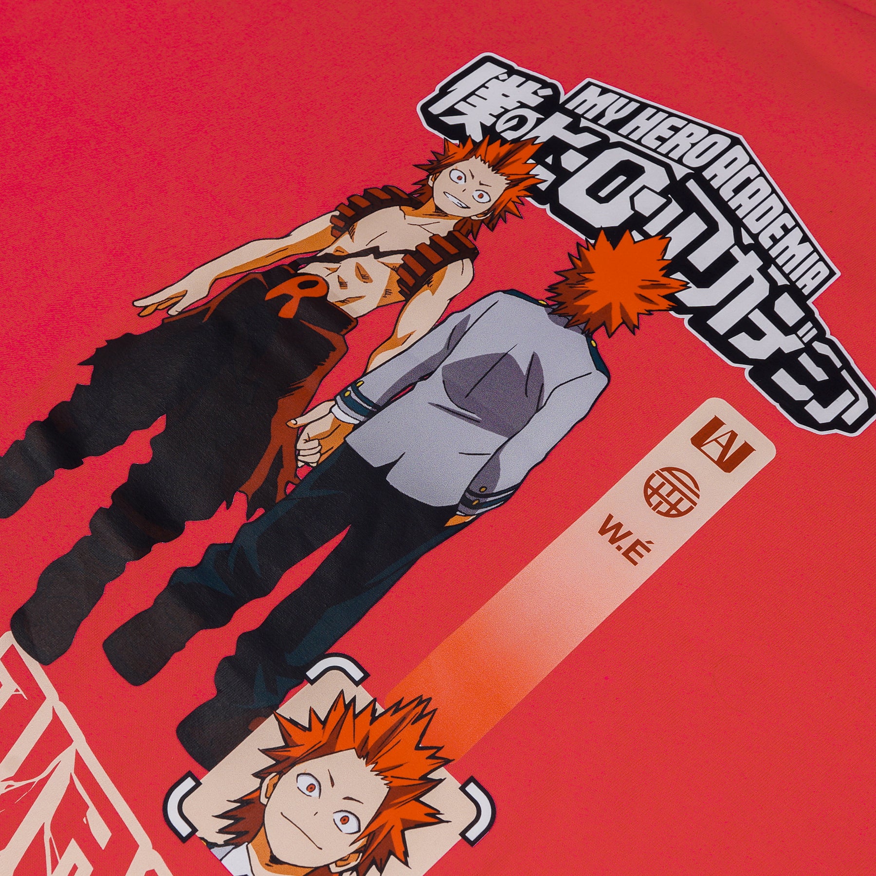 W.Essentiels X My Hero Academia Eijiro Boxy Cut Tee Magenta