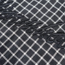 Wormhole Esqueleto Double Layer Shirt Woven Plaid / Black