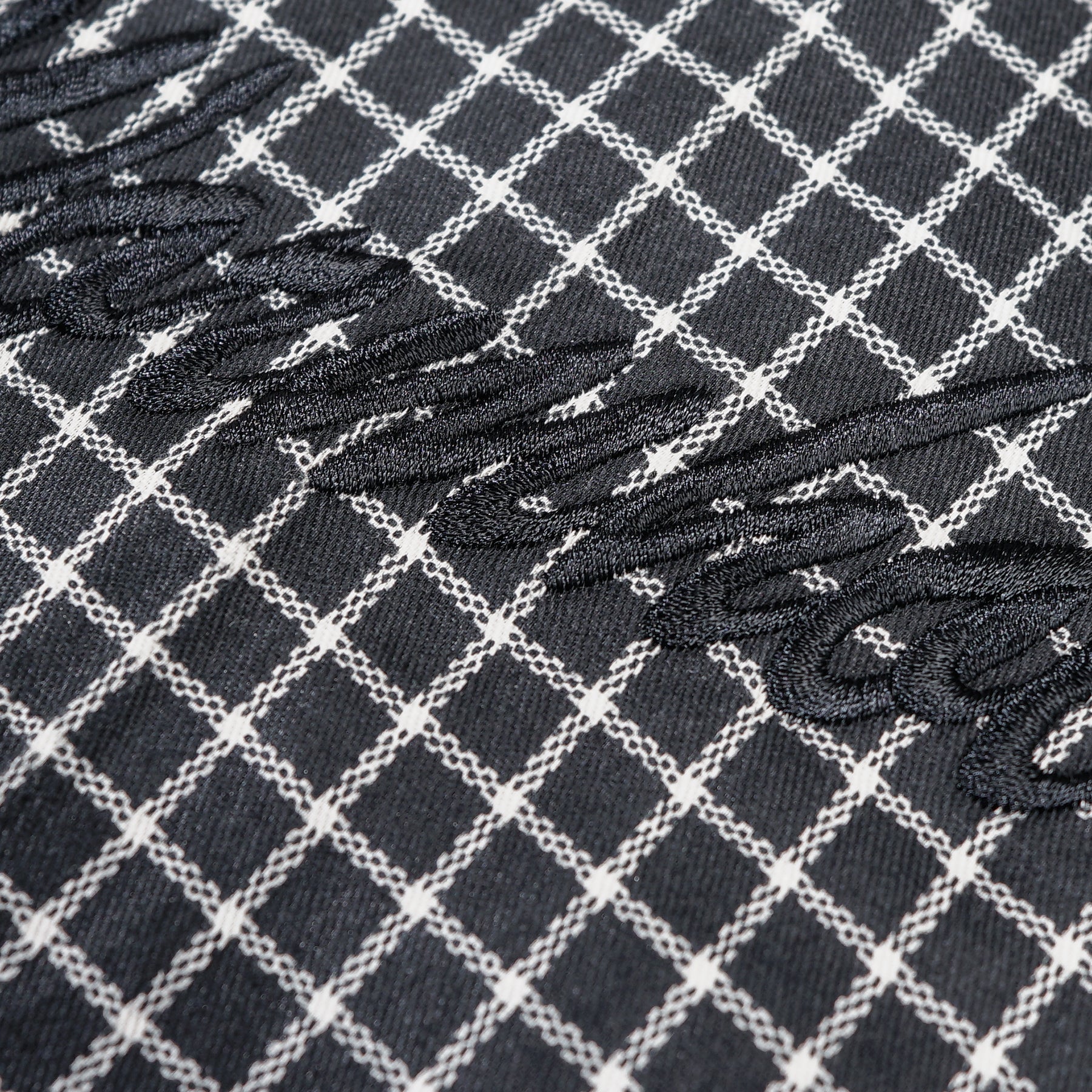 Wormhole Esqueleto Double Layer Shirt Woven Plaid / Black