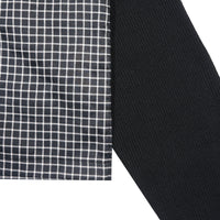 Wormhole Esqueleto Double Layer Shirt Woven Plaid / Black