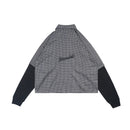 Wormhole Esqueleto Double Layer Shirt Woven Plaid / Black