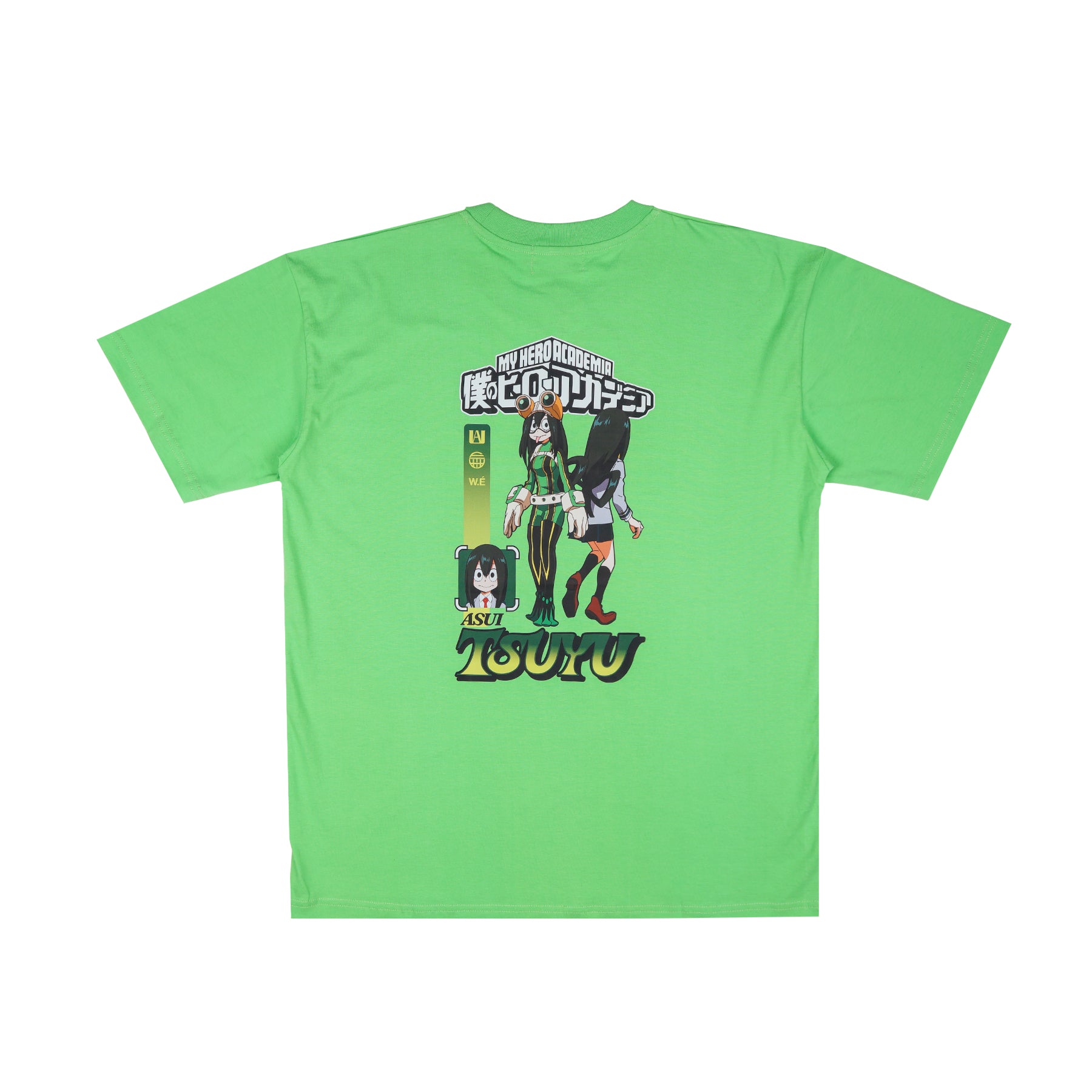 W.Essentiels X My Hero Academia Tsuyu Boxy Cut Tee Lime
