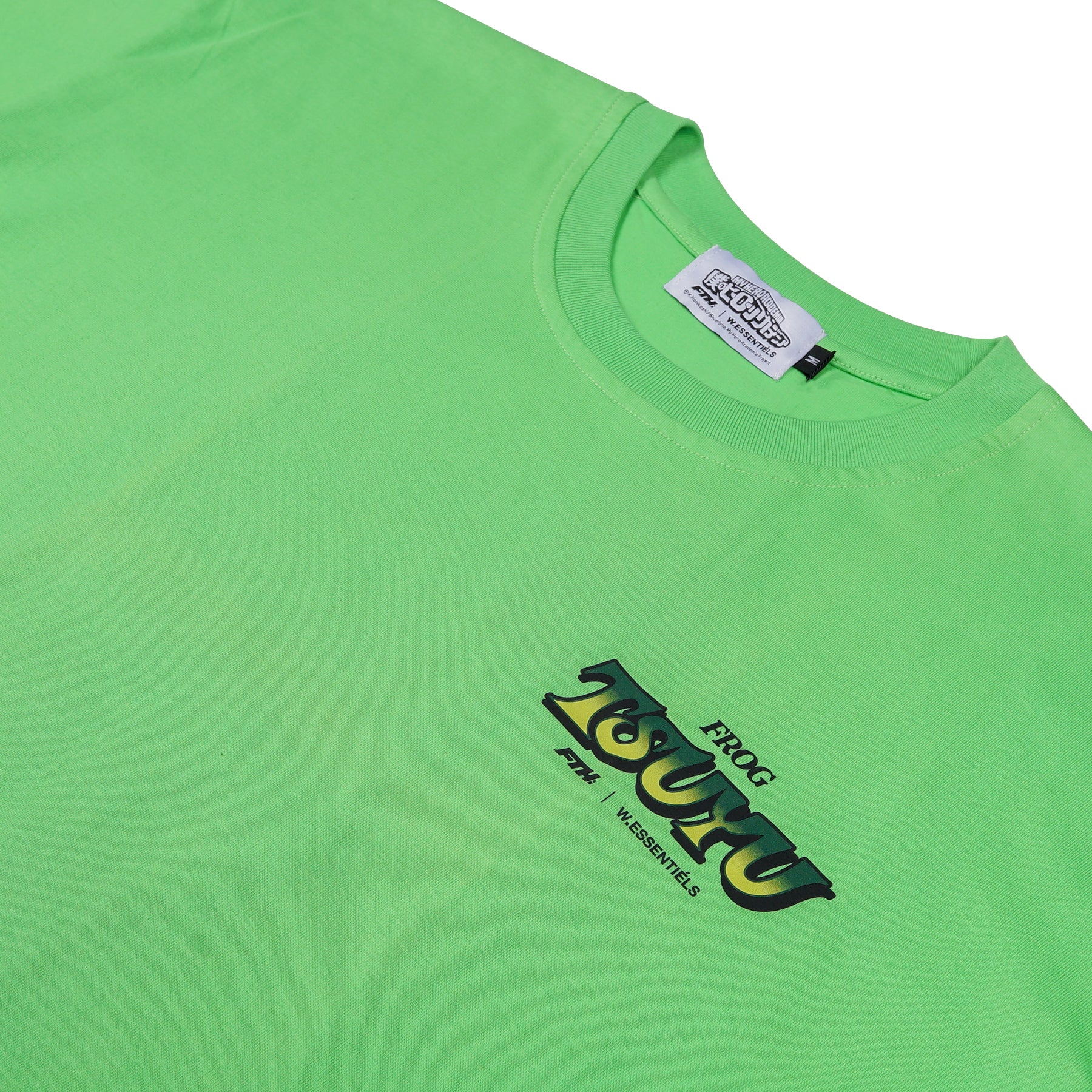 W.Essentiels X My Hero Academia Tsuyu Boxy Cut Tee Lime