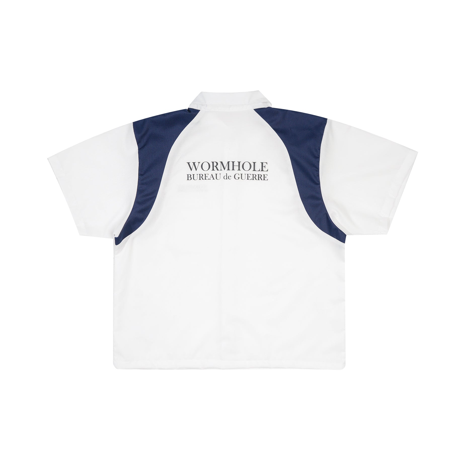 Wormhole Bureau de Guerre Uniform Boxy Shirt White/Navy