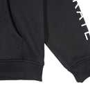 Wormhole Esqueleto Boxy Cut Oversize Zip Hoodie Black