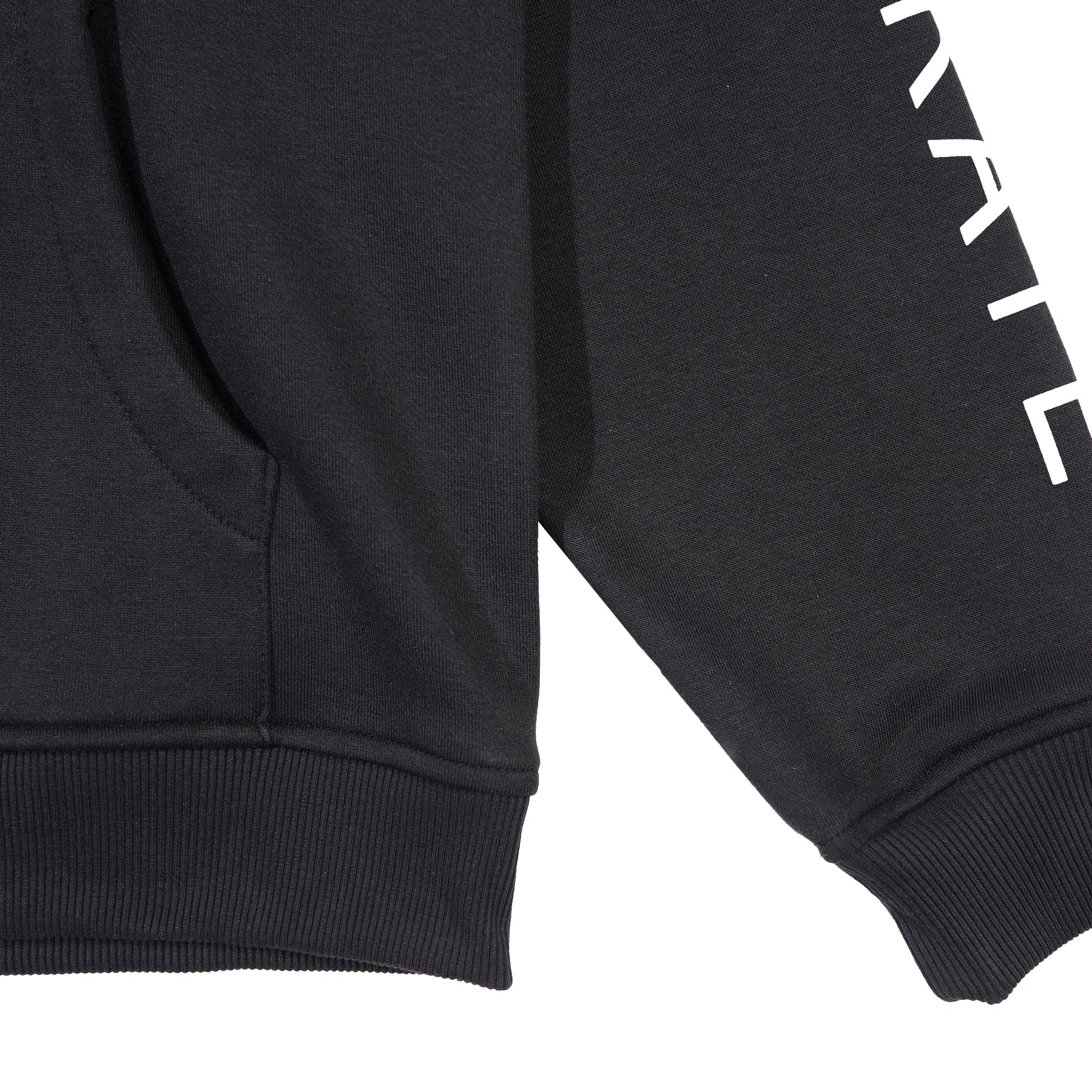 Wormhole Esqueleto Boxy Cut Oversize Zip Hoodie Black