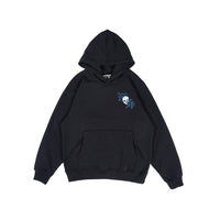 Wormhole Boneyard Squad Oversize Boxy Hoodie Black