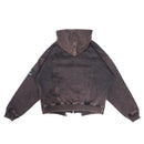 W.Essentiels Type-07 Hoodie Layered Acid Wash Noir black