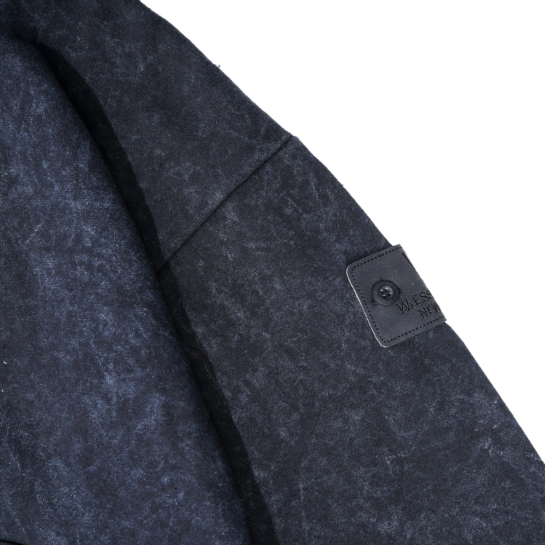 W.Essentiels Label Bleu Affinity Ref-7326 Hoodie Acid Wash Imperial Cherry Stout (Black)