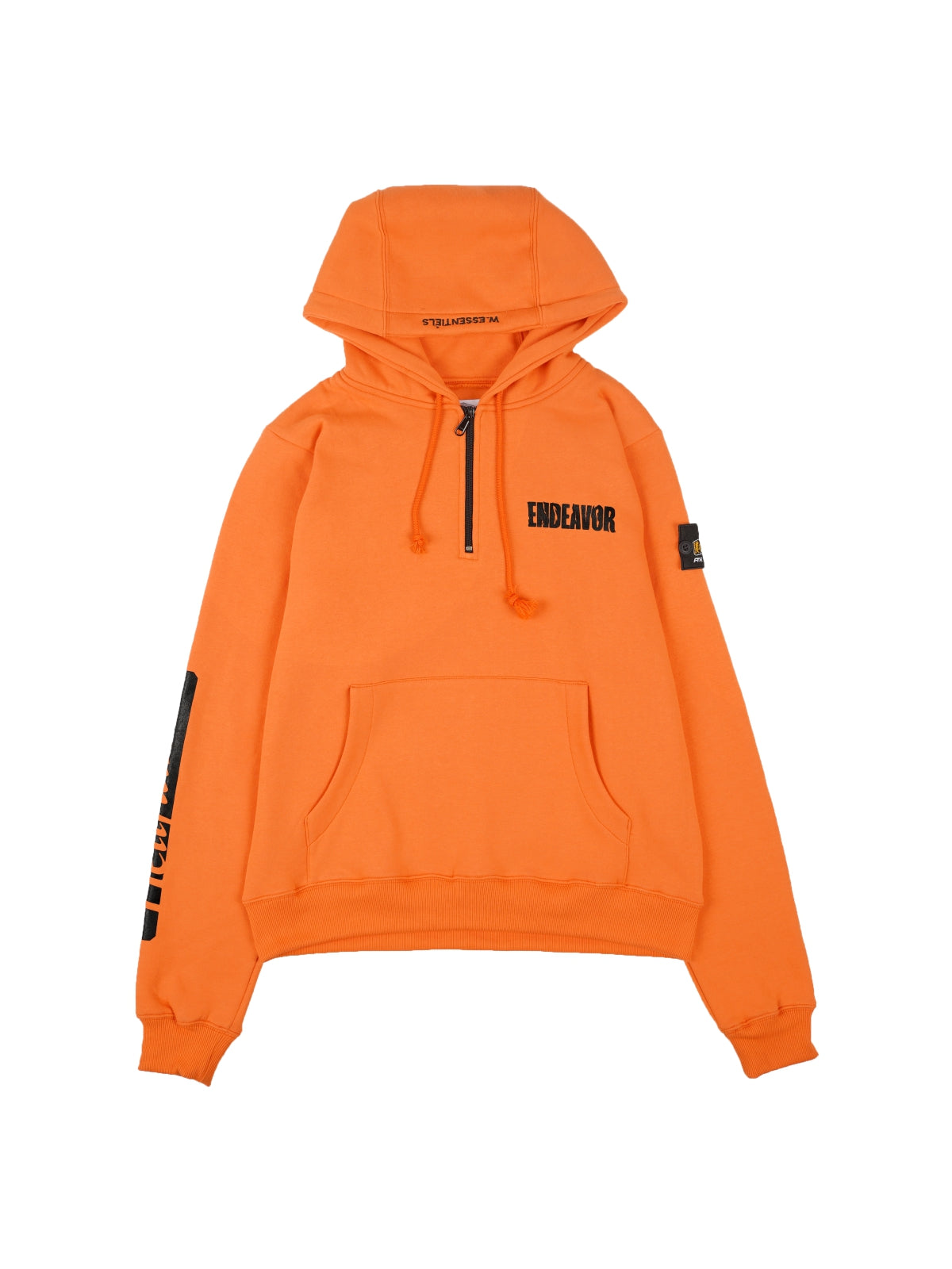 W.Essentiels X FTH X My Hero Academia Drop 02 Endeavor Hell's Curtain Half Zip Hoodie Orange