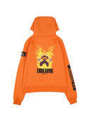 W.Essentiels X FTH X My Hero Academia Drop 02 Endeavor Hell's Curtain Half Zip Hoodie Orange