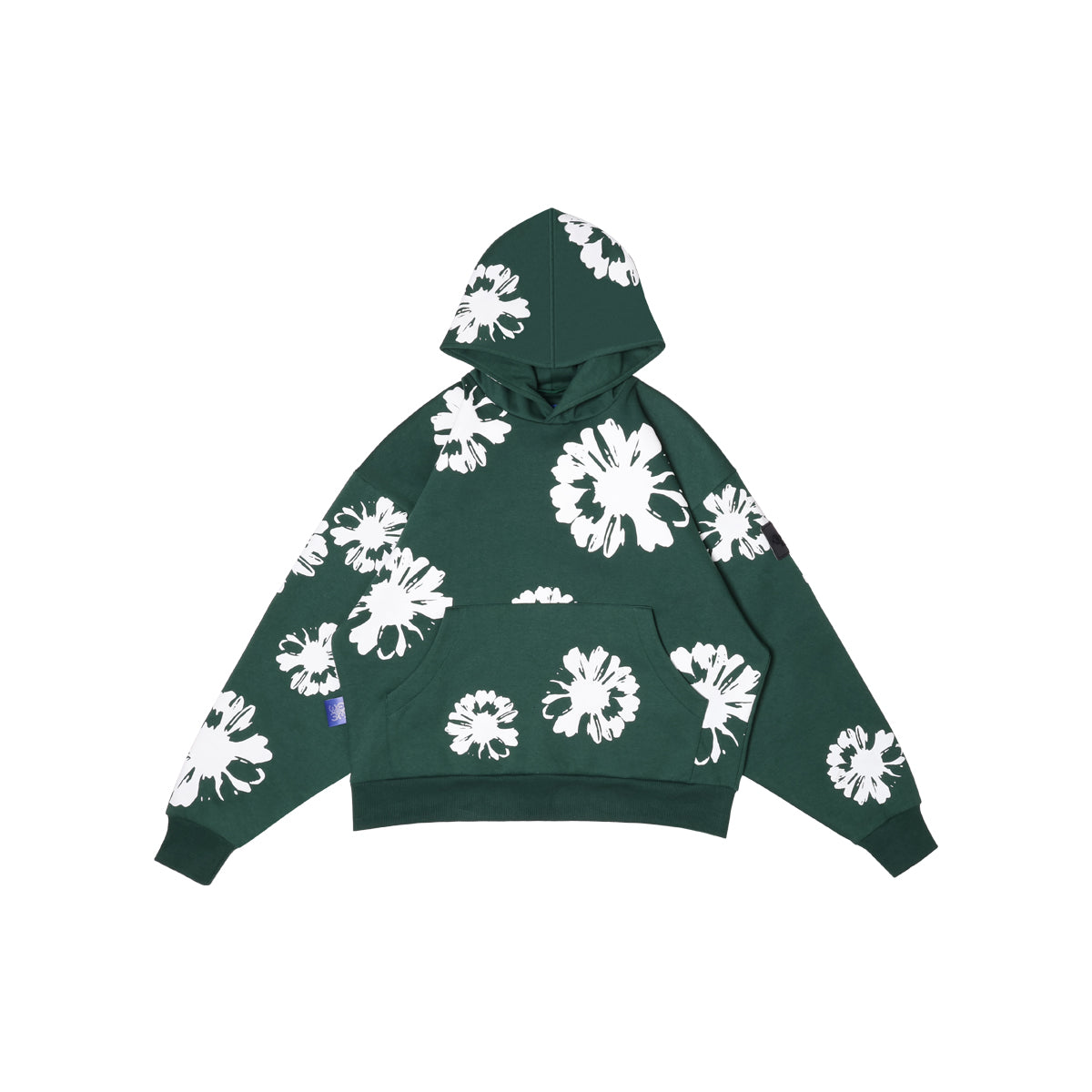 W.Essentiels Le Valensole Oversize Hoodie Full Print Hoodie Emerald (Green)