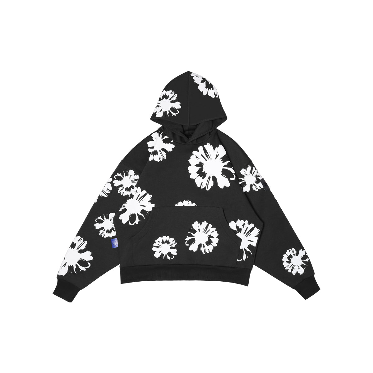 W.Essentiels Le Valensole Oversize Hoodie Full Print Hoodie Noir Black