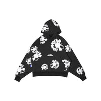 W.Essentiels Le Valensole Oversize Hoodie Full Print Hoodie Noir Black