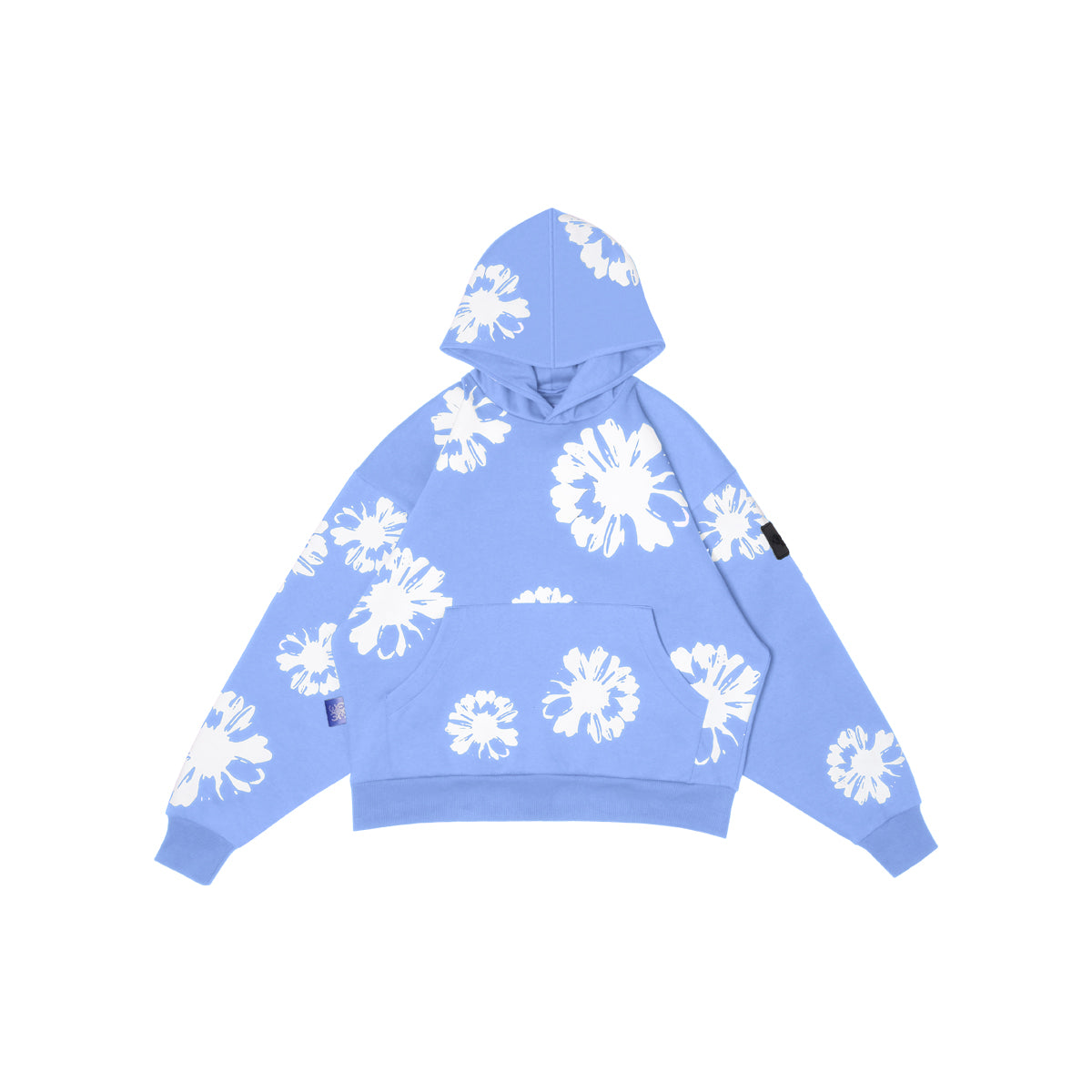 W.Essentiels Le Valensole Oversize Hoodie Full Print Hoodie North Carolina (Blue)
