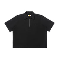 Oat Leja Quarter Zip Shirt Black