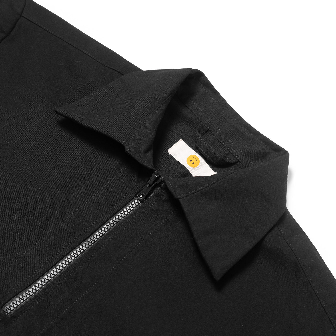 Oat Leja Quarter Zip Shirt Black