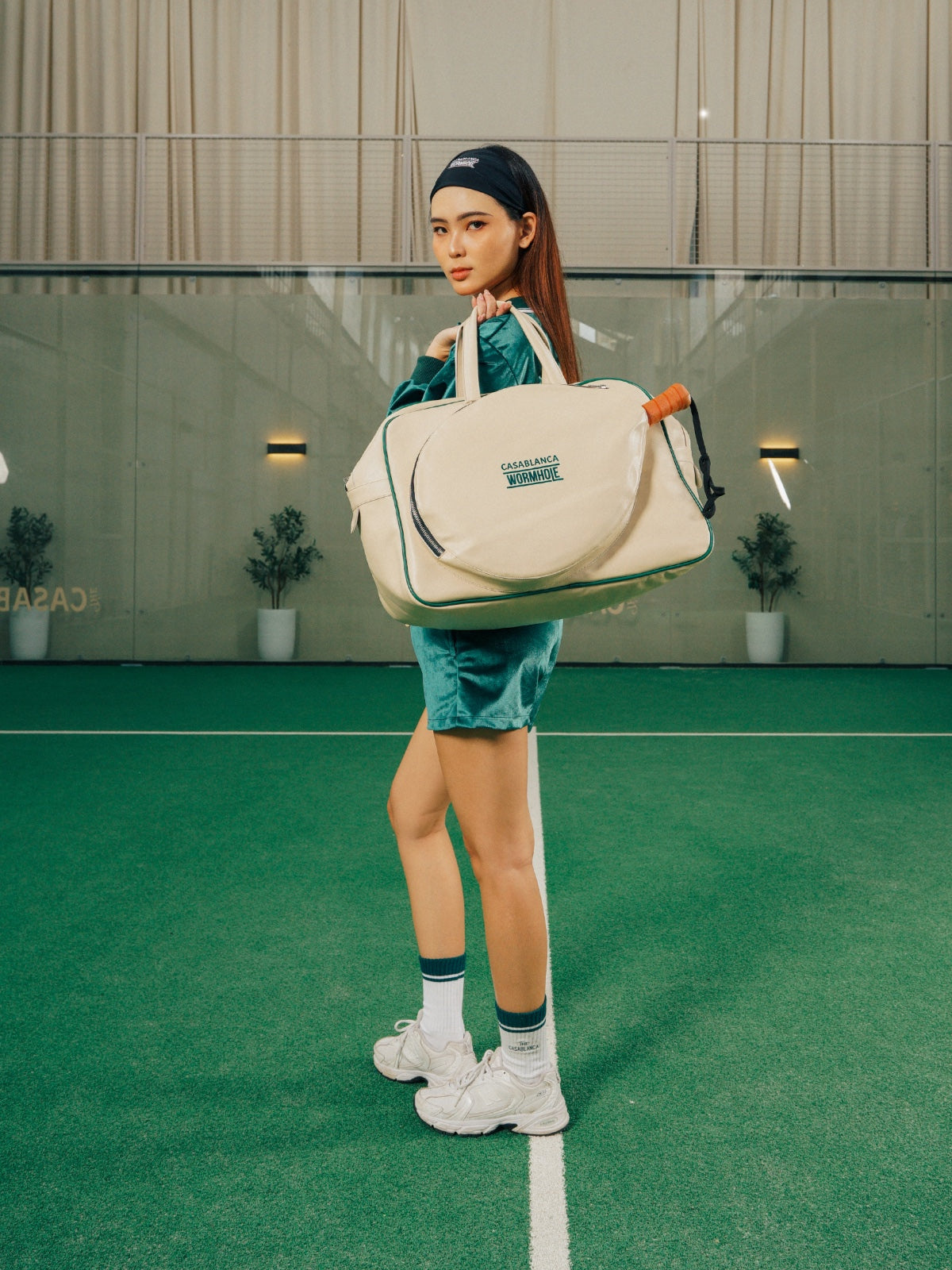 Wormhole x Casablanca Tech Padel Bag Khaki