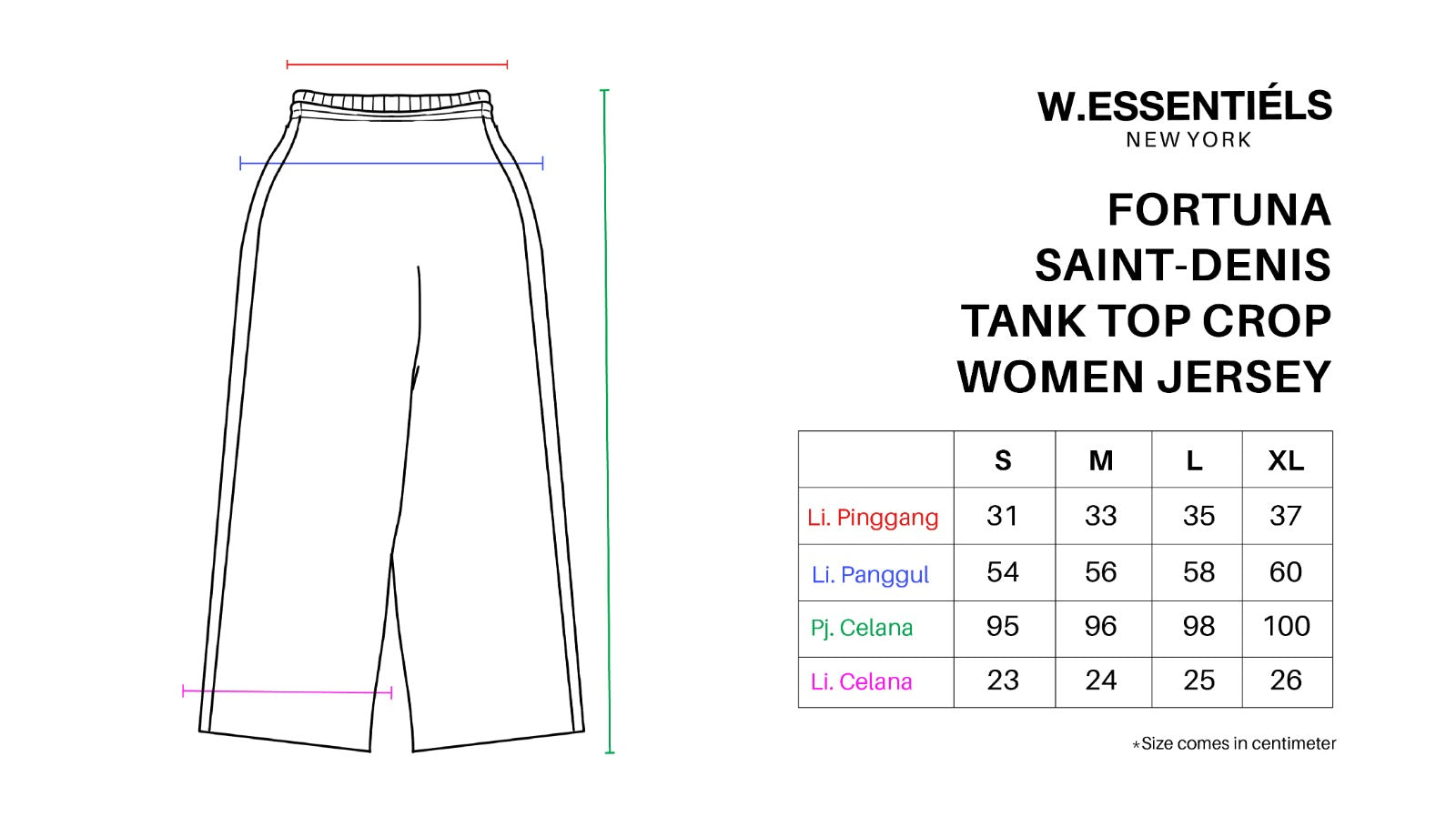 W.Essentiels x Aurelia Vizal Fortuna Saint-Denis Warmup Sweat Pants Noir Black