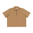 Oat Leja Quarter Zip Shirt Light Brown