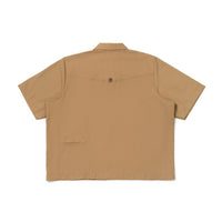 Oat Leja Quarter Zip Shirt Light Brown