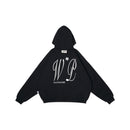 PERISH x WORMHOLE Long Live Oversize Boxy Pullover Hoodie Black