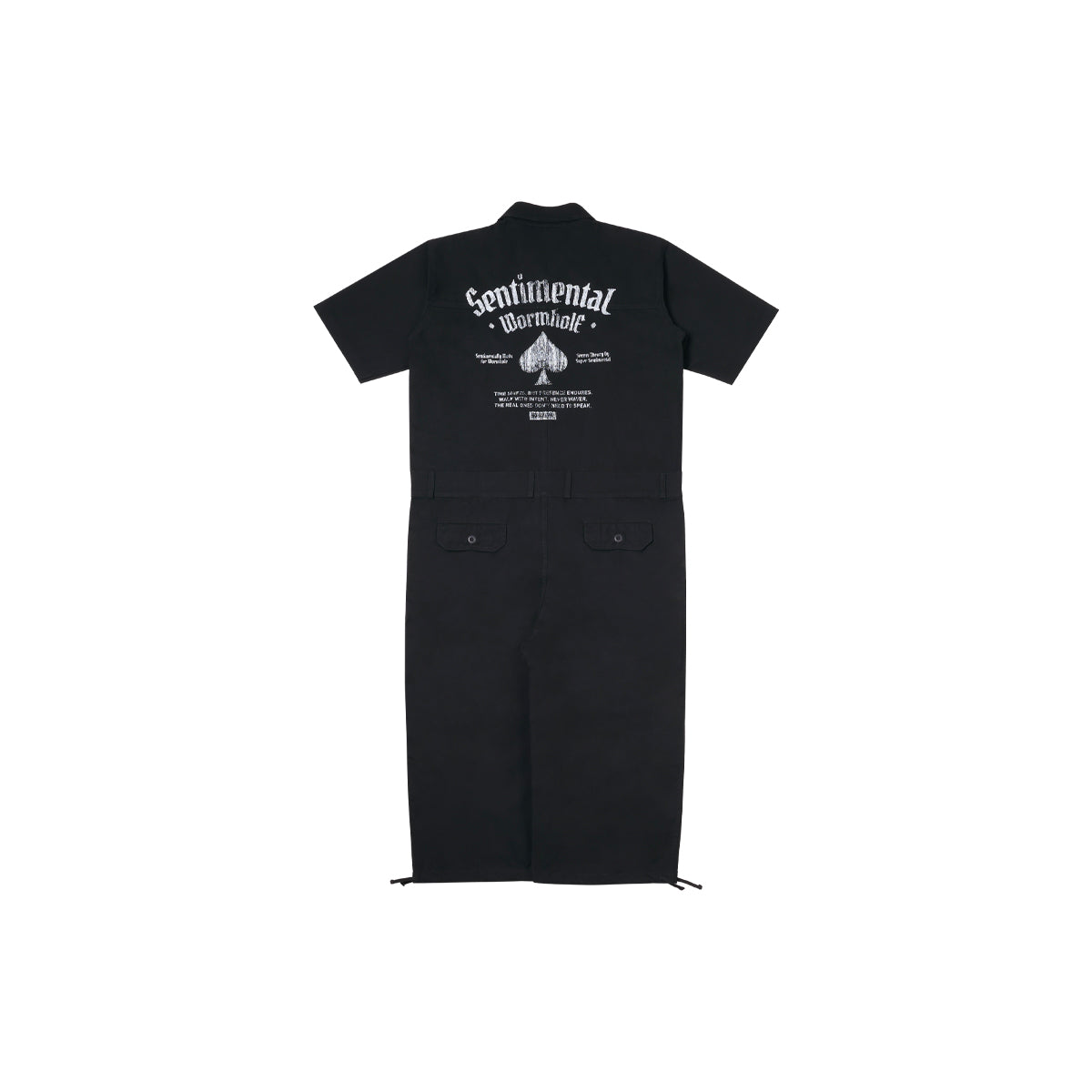 SSST x WORMHOLE Ace of Time Coverall Black