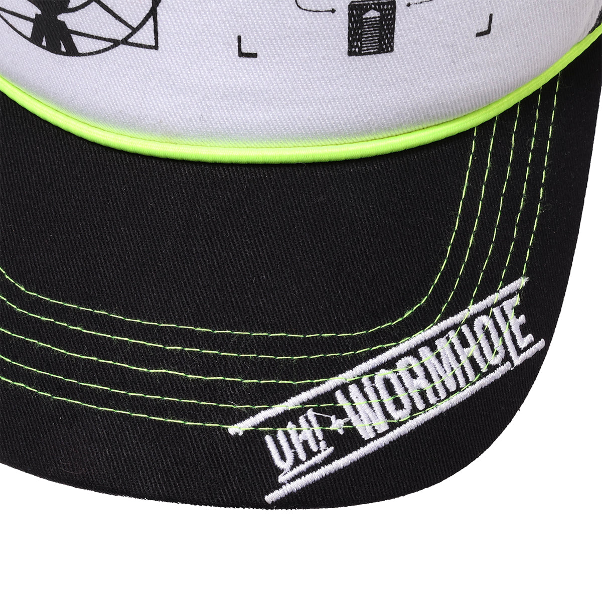 UNITED HART x WORMHOLE Fiveteen Jockeys Trucker White/Black